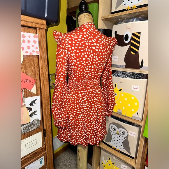 ♥️🎈NWT RED WHITE POLKADOT DRESS - Picture 10 of 15